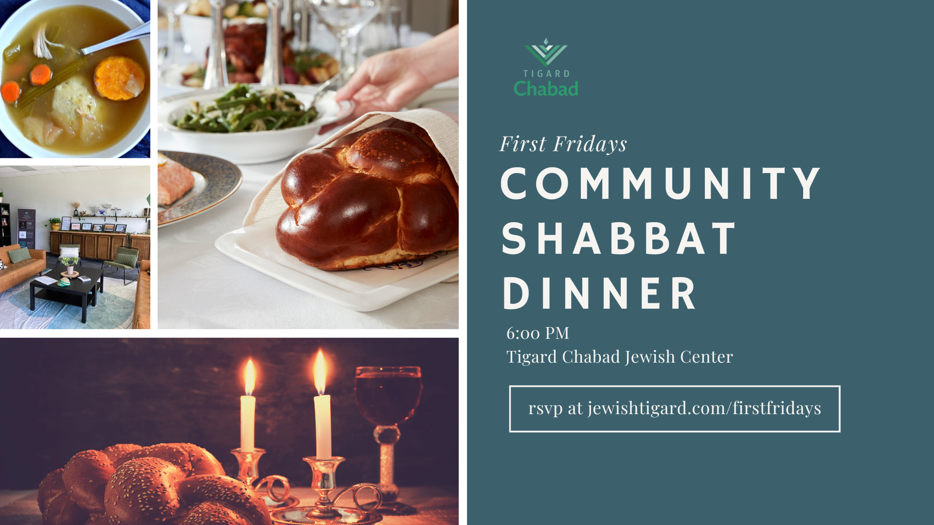 First Friday Shabbat Dinner
